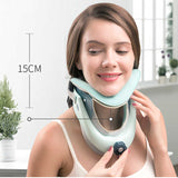 Woman wearing a neck brace 