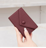 leather travel wallet card holder