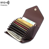 leather travel wallet card holder
