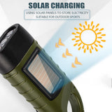 Solar-Powered Dynamo Torchlight 