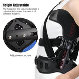 Back support brace with height adjustable