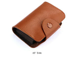 Brown leather purse for women