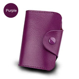 Purple leather purse for women
