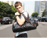 Shub-02 Faux Leather Gym-Travel Duffel Handbag 
