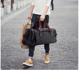 Shub Faux Leather Gym-Travel Duffel Handbag