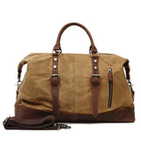 Vintage Military Travel Luggage Duffel 
 