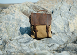 Brown waxed waterproof Bag