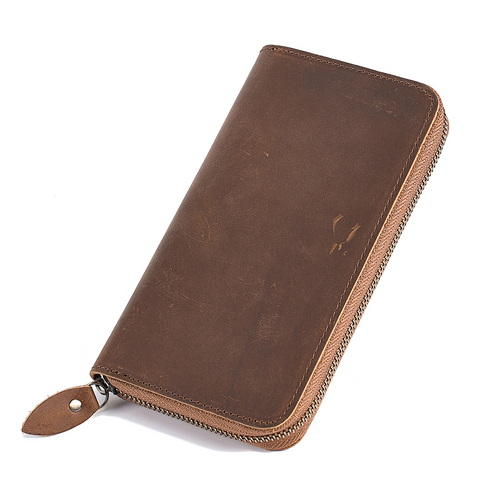 Otto Unisex Tall Leather Travel Wallet 