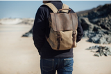 Brown waxed waterproof Bag