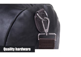 Faux Leather Gym-Travel Duffel Handbag 