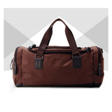 Shub Faux Leather Gym-Travel Duffel Handbag