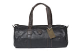 Faux Leather Gym-Travel Duffel Handbag 