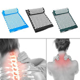  Massage Mat + Pillow for Back Pain Stress Yoga Relief
