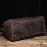 Edler Retro Cowhide Shoulder Duffel Travel Bag