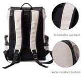 Anti-theft Waterproof Faux Leather Travel Backpack