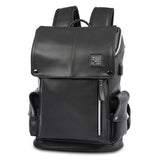 Anti-theft Waterproof Faux Leather Travel Backpack