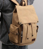 Canvas Anti-theft Travel Backpack