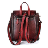 Retro Cow Hide Leather Pack for Women 