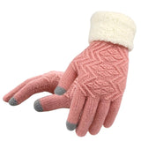 Knitted Women's Thermal Touch Screen Winter Gloves