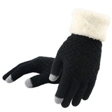 Knitted Women's Thermal Touch Screen Winter Gloves