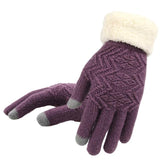 Knitted Women's Thermal Touch Screen Winter Gloves
