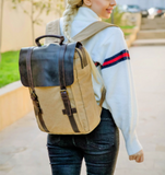 Brown waxed waterproof Bag