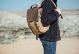Brown waxed waterproof Bag