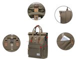 Edler Canvas Rolltop Travel Rucksack 