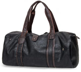 Shub-02 Faux Leather Gym-Travel Duffel Handbag 
